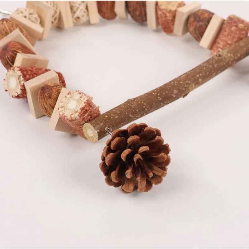 Natural Pine Cone Bird Toy 5