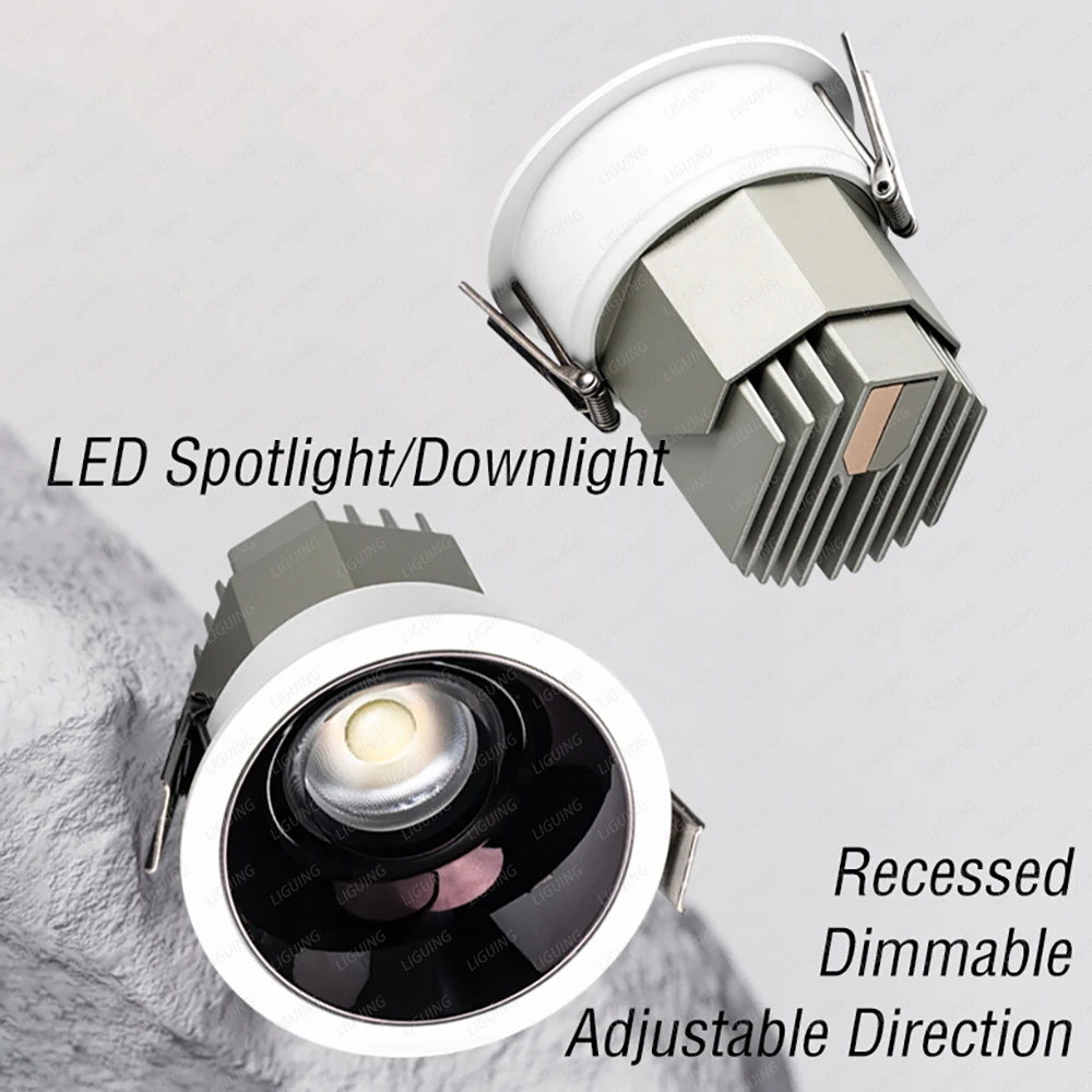 

Dimmable LED Recessed Downlight Ceiling Spot Light for Home Shop Kitchen Living Room Lamp Embedded Spotlight Ac110V 220V