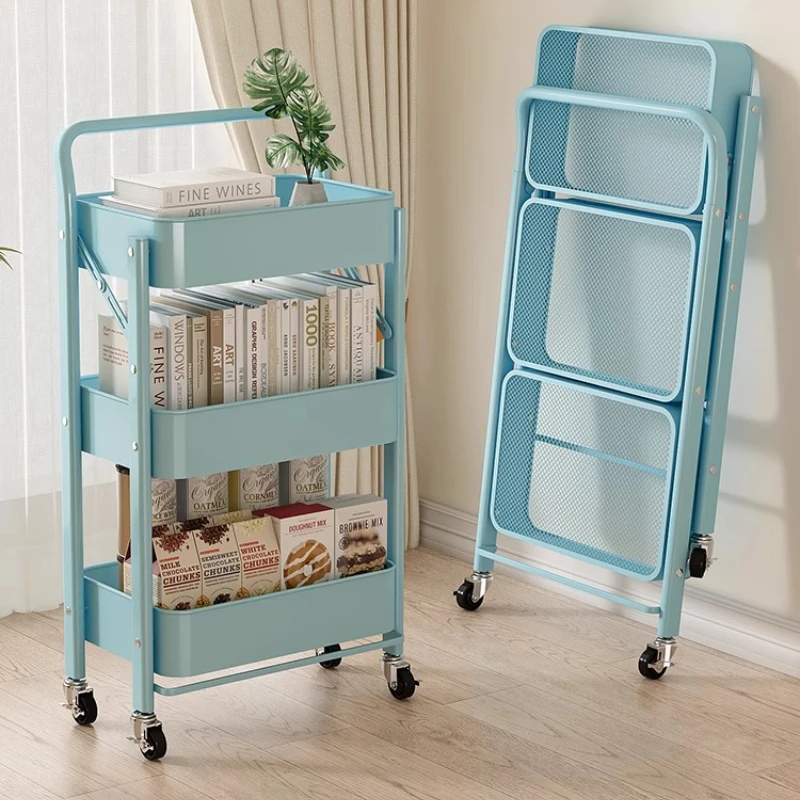 

Kitchen Organizers Storage Accessories Shelves Organizer Furniture Trolley Shelves Mueble Organizador Snacks Mobile Foldable