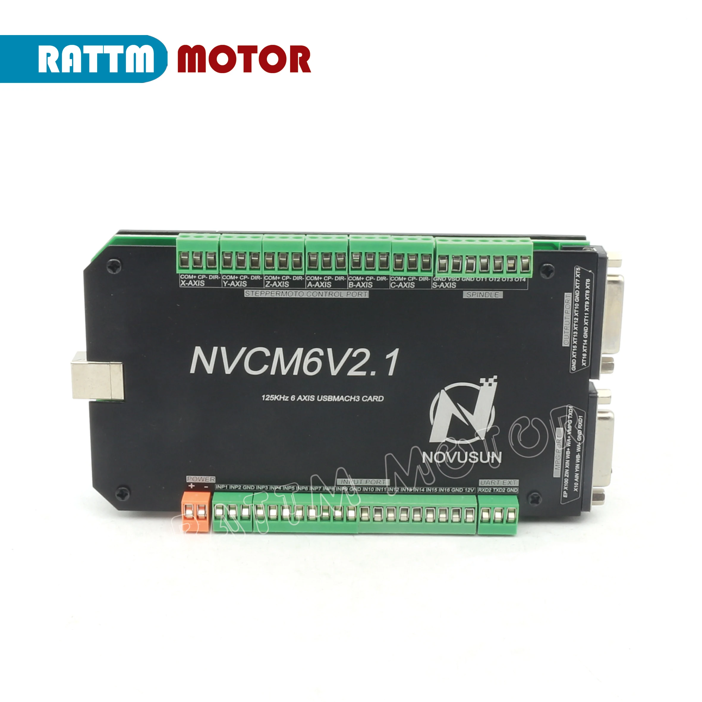 Imagem -04 - Movimento Controle Placa Breakout Cartão Interface Usb Cnc Controlador Board Axis 125khz Nvcm Mach3 Stepper Motor 1232vdc