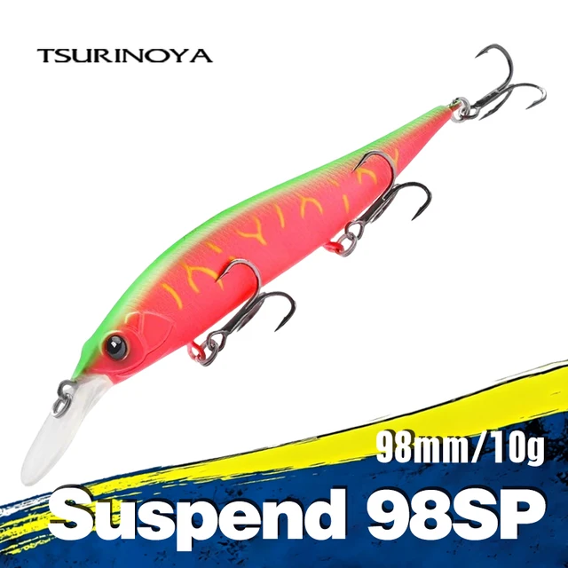 TSURINOYA 98mm 10g SP Głębokość Max 2.2m Podwieszany Minnow Jerkbait AURORA 98SP Obciążenie Twarda Przynęta Dalekie Rzuty Przynęta Wędkarska