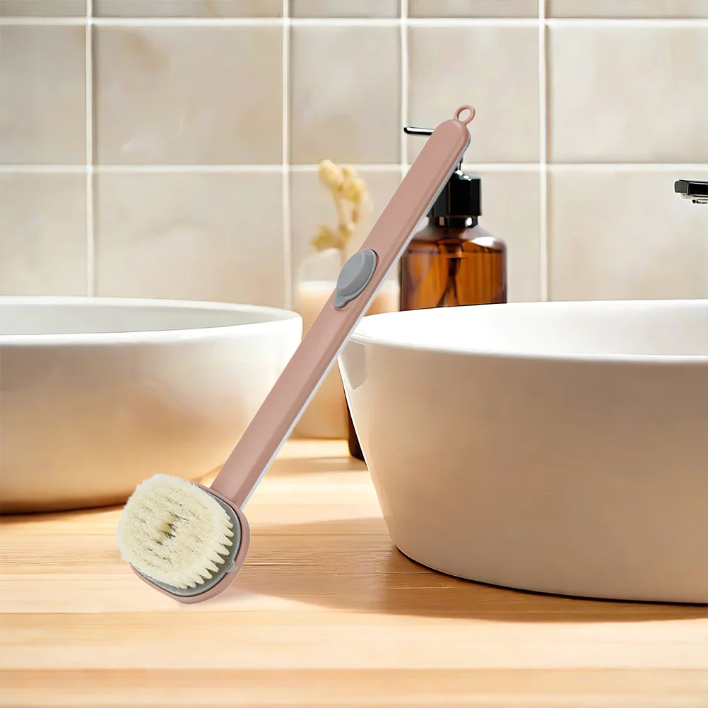 

2Pcs Back Scrubber Shower Brush Long Handle Bath Brush Exfoliating Body Scrubber Soft Texture Improve Skin Circulation