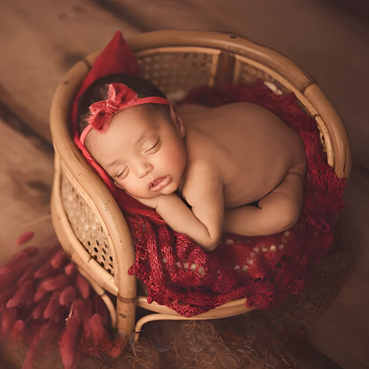 

Newborn Photography Props Chair Handmade Bed Rattan Bench Photo Shooting Prop Session Posing Furniture Baby Crib