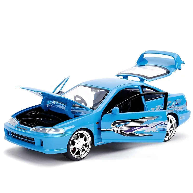 JADA 1:24 Fast & Furious MIA'S ACURA INTEGRA Alloy Car Diecasts & Toy Vehicles Car Model Miniature Scale Model Car For Children