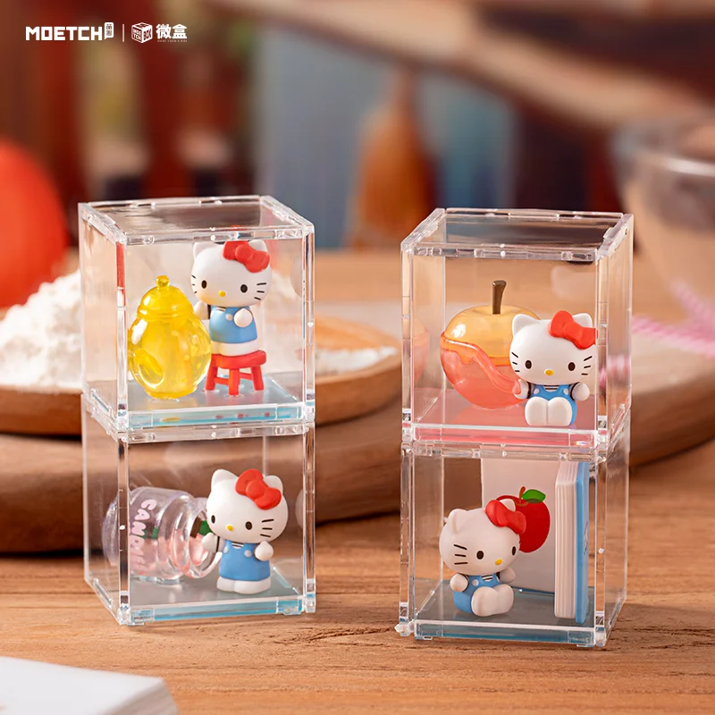 

100% genuine Sanrio HelloKitty Big Apple Workshop Mini Box Kitty Cat Blind Box Figurine Cute Desk Decor Gift for Girls Women