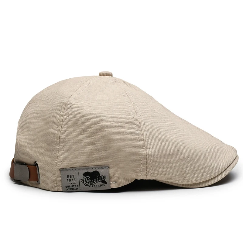 Street Fashion Reversed Peaked Cap Damesbaret Lente/Zomer Unisex Veelzijdige Hip-Hop Forward Cap voor bescherming tegen de zon en schaduw
