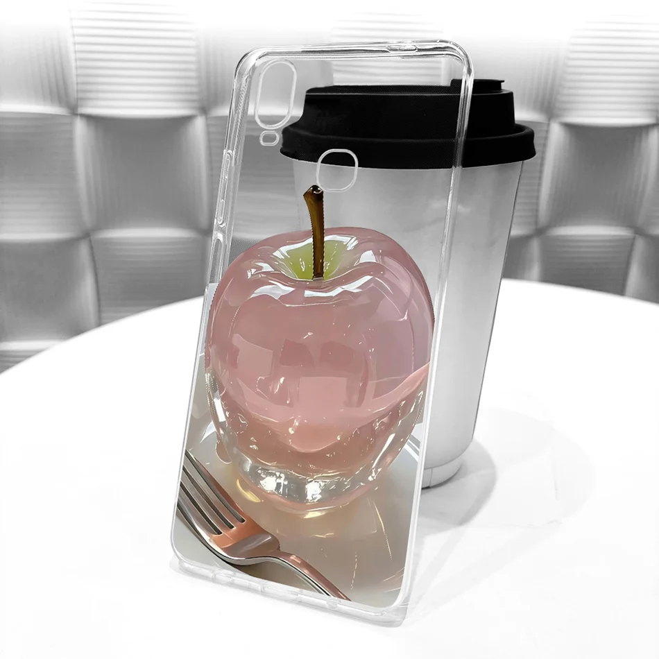 ل Vivo Y11 Y12i 1906 1906_20 Ins جديد أسلوب بسيط جراب هاتف ل Vivo 1906 Y11 (2019) شفافة بولي TPU لينة سيليكون حالات