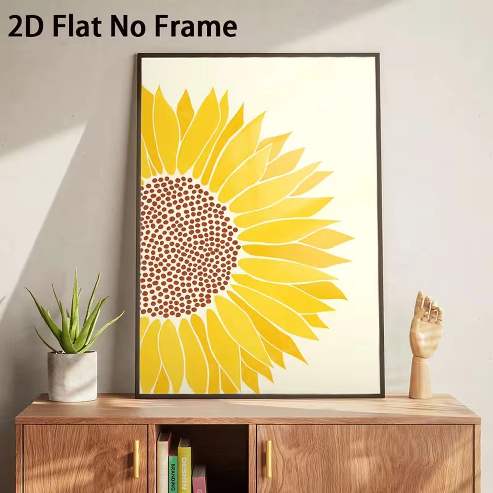 Modern Sunflower Petals Wall Art Print Canvas Painting Poster Picture For Bedroom,Living Room Home Decor