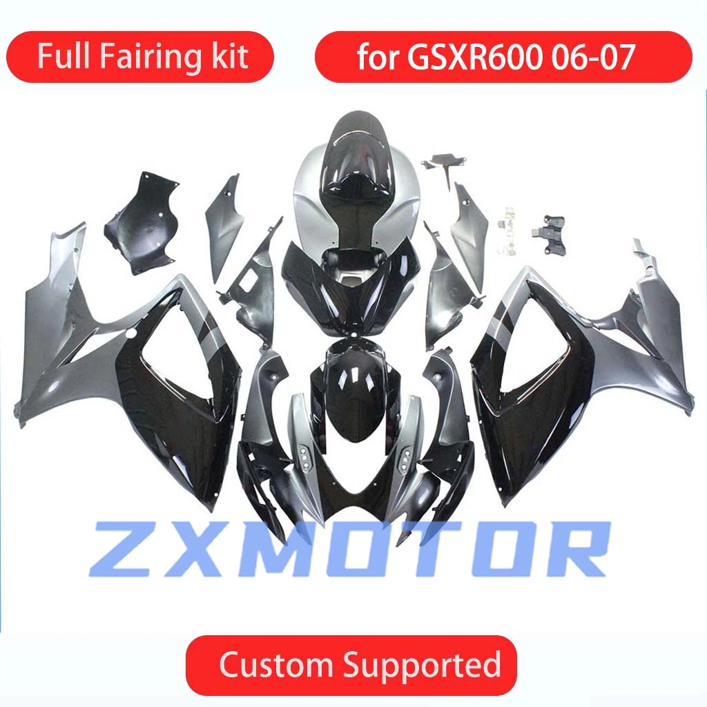 For GSXR600 GSXR750 2006 2007 Parts Fairing Kit GSXR 600 750 06 07 Complete Motorcycle Component Fairings