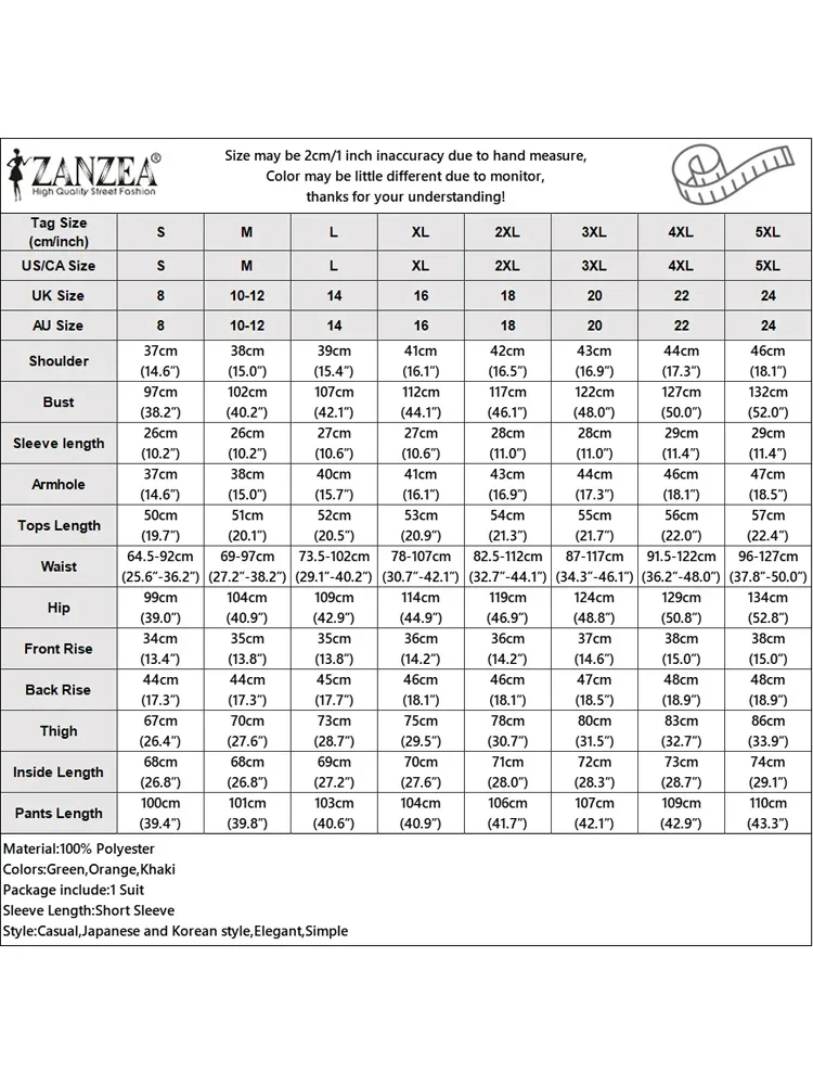 ZANZEA ฤดูร้อนผู้หญิงชุดกางเกงแขนสั้นสแควร์คอเสื้อเอวยางยืดกางเกงชุดชุดดอกไม้เย็บปักถักร้อย 2 ชิ้น Suts