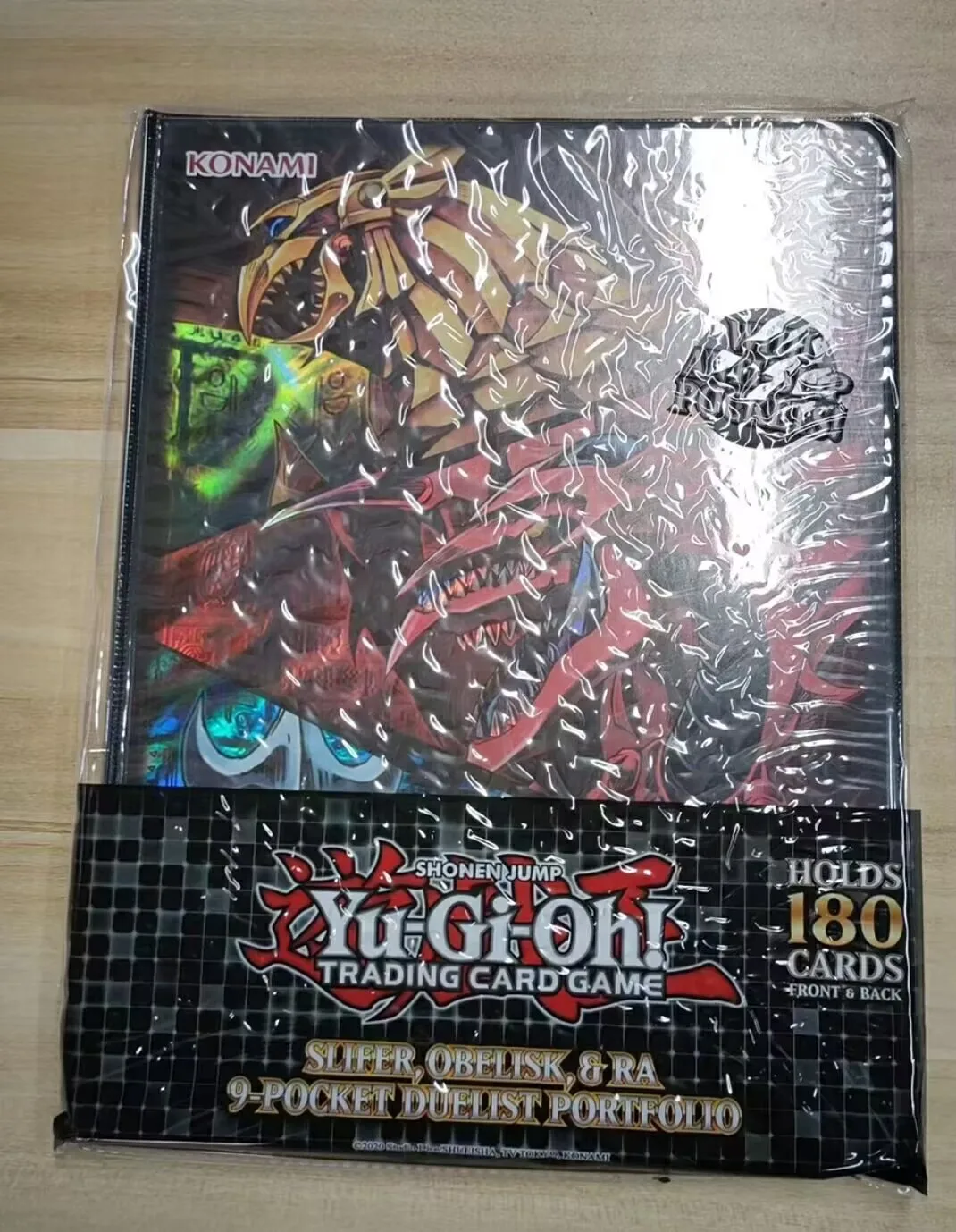 yugioh-konami-duel-monsters-slifer-obelisk-ra-collezione-ufficiale-raccoglitore-sigillato-a-9-tasche-per-carte-da-duello