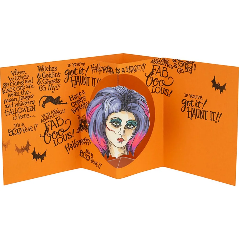 Halloween Theme Interesting Text Clear Stamps For DIY Craft Making Card Photo Scrapbooking Decoration Transparent Stamps