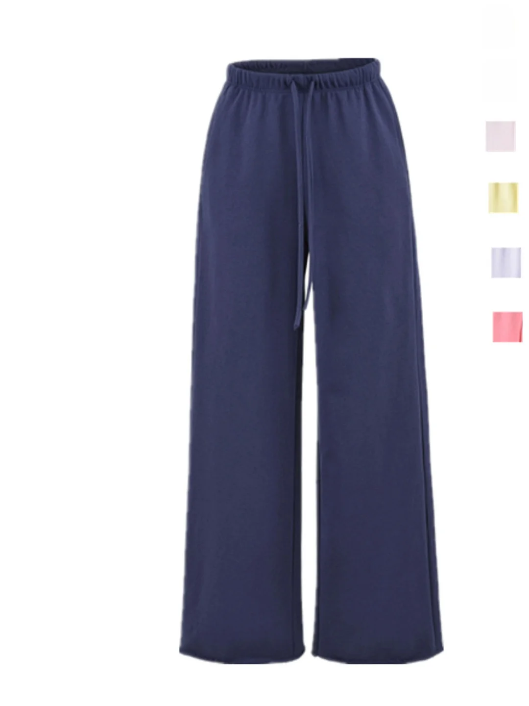 Dopamine Slim Fit Straight Leg Cuffed Hem Lazy Sweatpants Vintage High Waist Sporty Casual Trousers Women's Fashion
