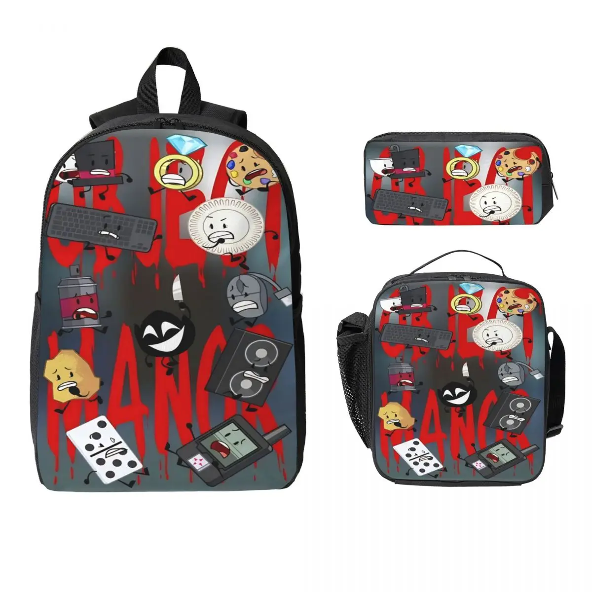 The Nightly Manor Backpack Lunch Box Pencil Boxes for Boys Girls Backpacks Cute Schoolbag Bookbag Set