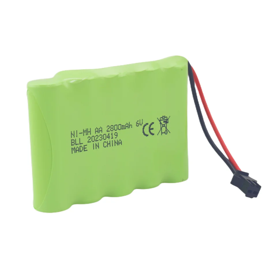 

6.0V 2800mah AA Lipo Battery SM-2P Plug for TB141 TB142 8817E 8818E SL-155 DE37 RC Excavator Car Engineering Spare Parts