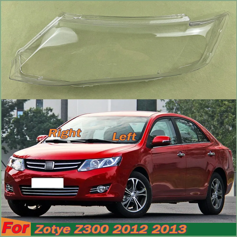 

For 2012 2013 Zotye Z300 Front Headlight Cover Transparent Lamp Shade Headlamp Shell Lens Plexiglass Replace Original Lampshade