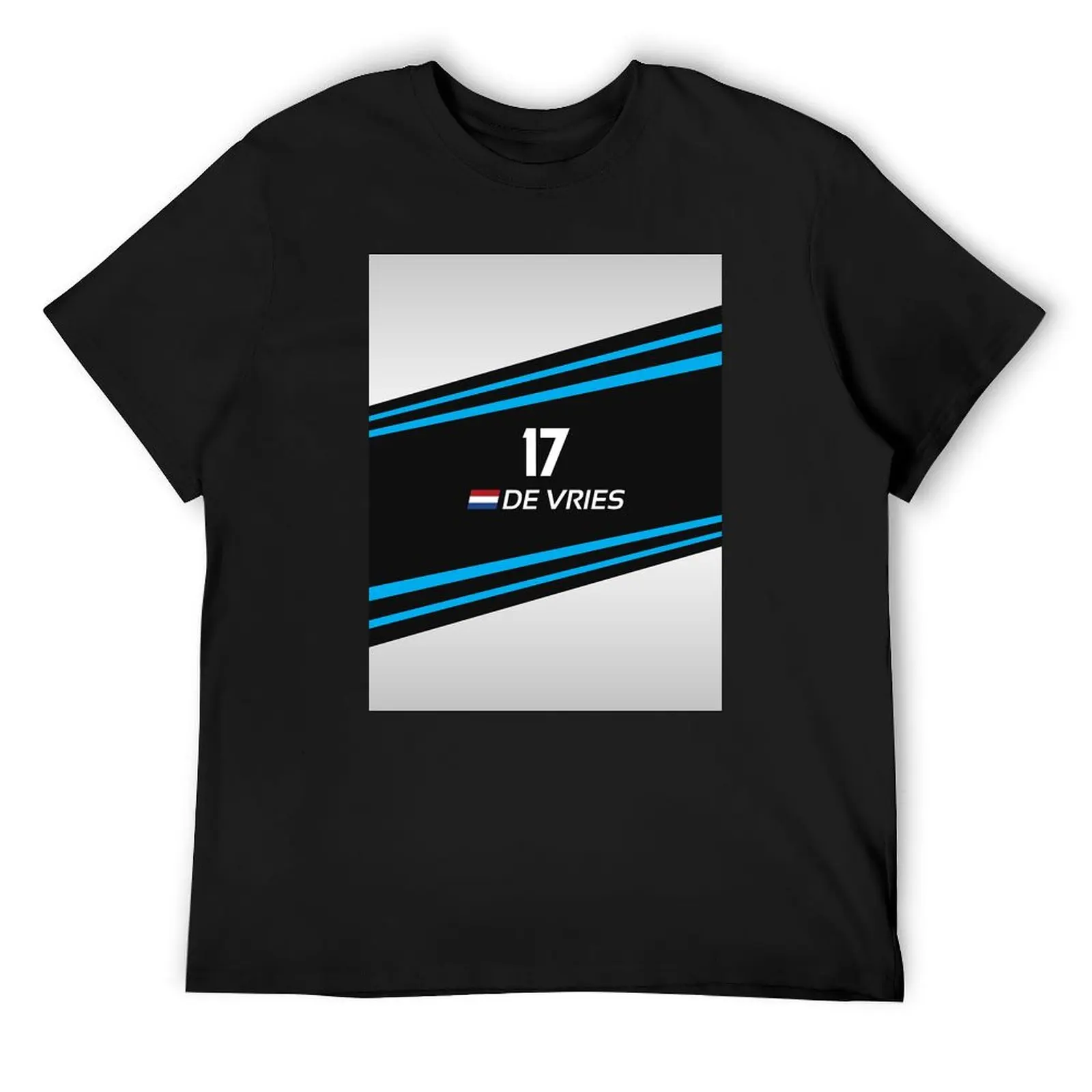 Formula E 202122 - 17 de Vries T-Shirt plus sizes plain rapper graphic tees T-shirt men