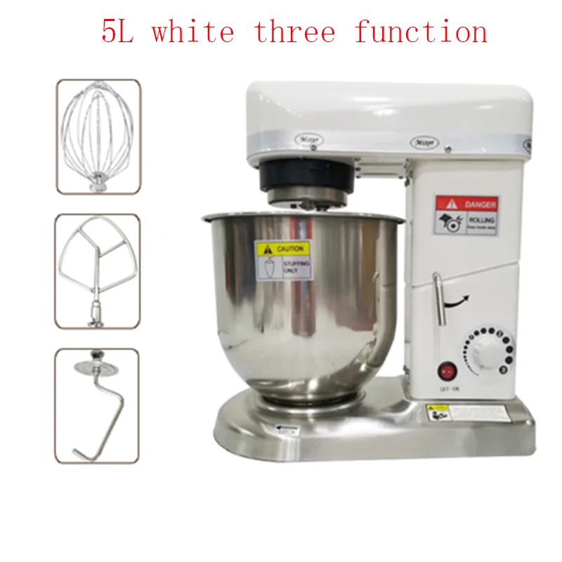 5/ 7/ 10L Electric Kitchen Stand Mixer Food Dough Processor Mixer Stainless Steel Mixer Egg Beater Blender Baking Cream Machine