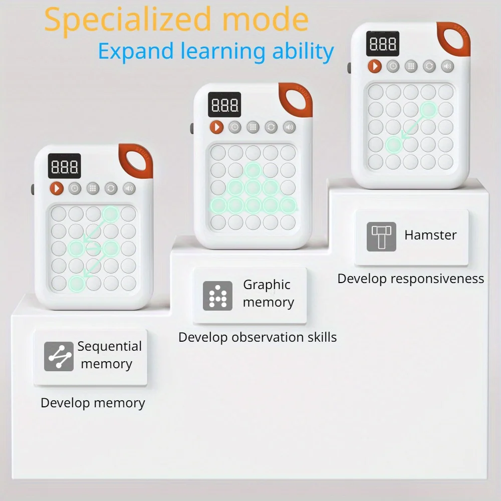 لعبة محمولة للأطفال، آلة تدريب Schulte المحمولة لمرحلة ما قبل المدرسة، مدرب ذاكرة الاهتمام التعليمي #6