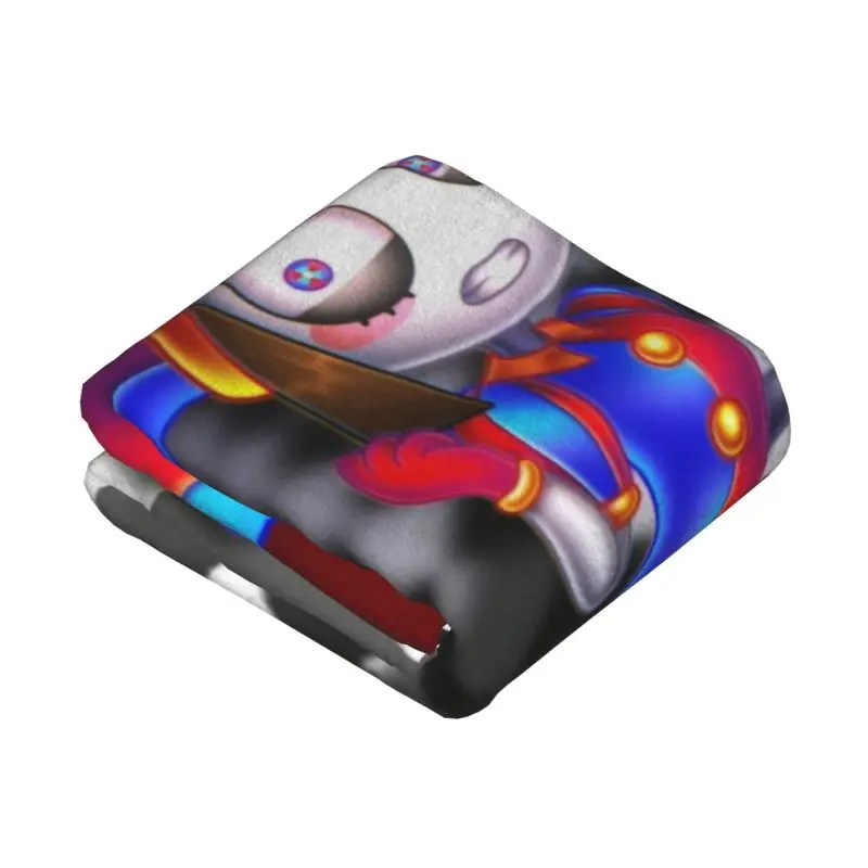 Custom Amazing Circus Cartoon Games Digital Blankets Warm Flannel Pomni Throw Blanket for Bed Couch Bedspread