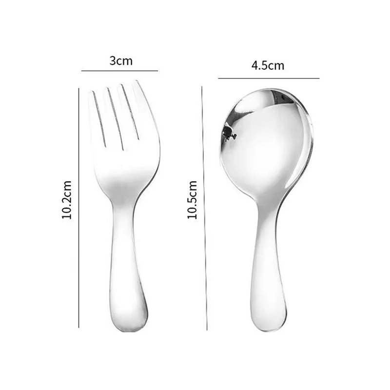 Mini Portable Spoon Fork Tableware Outdoor Camping Stainless Steel Cutlery Set For Lunch Hiking Camp Cooking Supplies