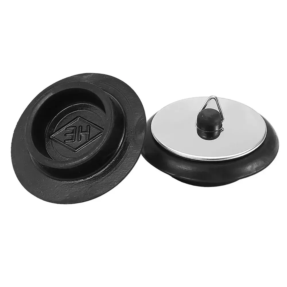 1 szt. Wytrzymała gumowa zatyczka do wanny z łańcuszkiem, silikonowy odpływ do wanny z kółkiem do zawieszania 4/4,3/5 cm, korek do wanny, akcesoria do wanny