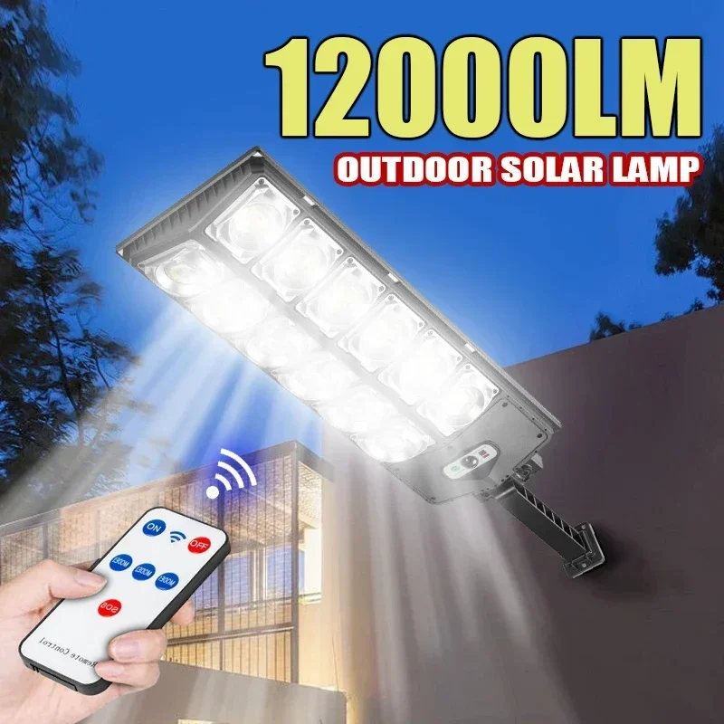 

12000LM 504 LED Solar Lamp Outdoor Sunlight Motion Sensor Solar Lights 3modes Outdoor Wall Street Light IP65 Waterproof Lantern