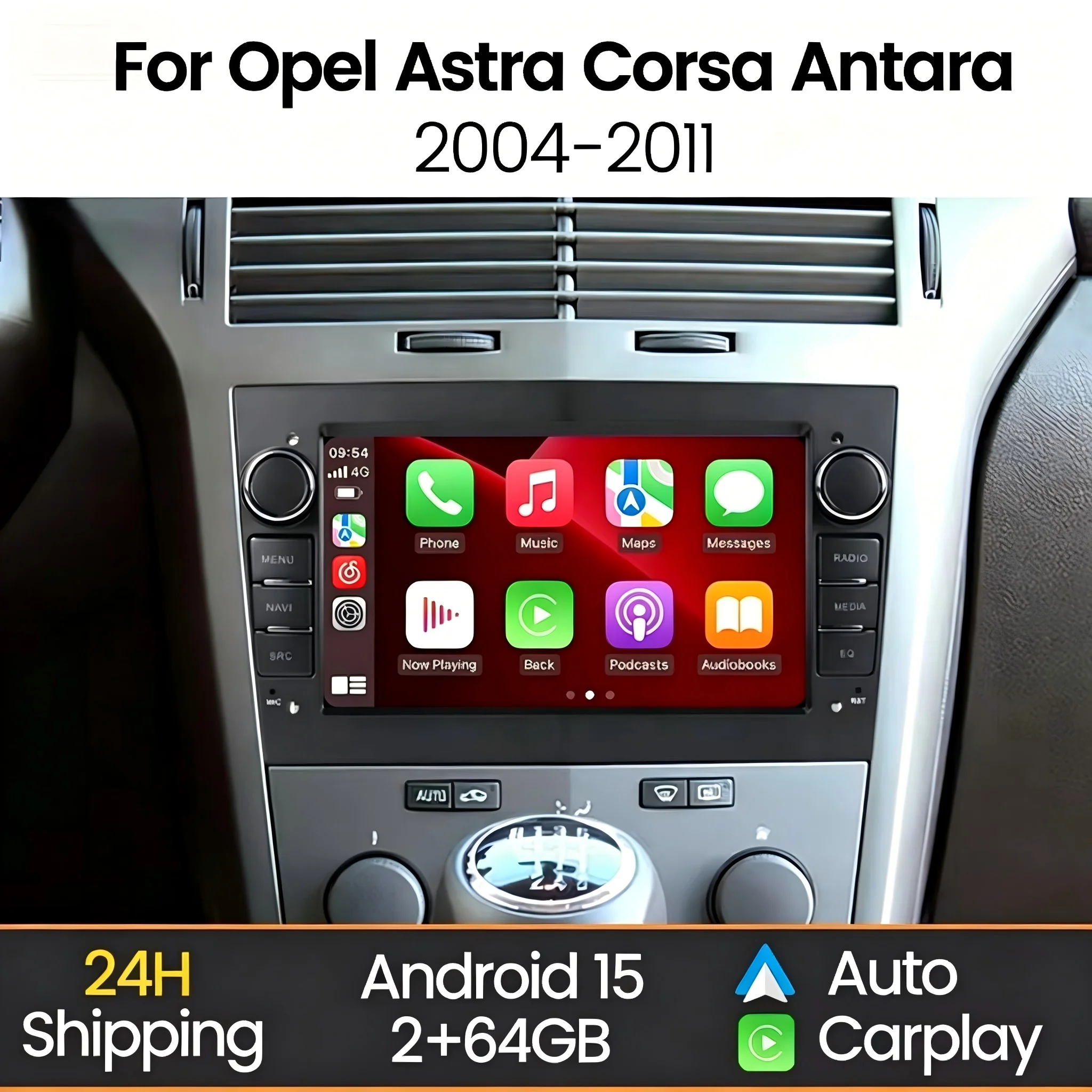 MEKEDE Car Radio Screen For Opel Astra H J 2004 Vectra Vauxhall Antara Zafira Corsa C D Vivaro Meriva Veda CarPlay Auto WIFI BT