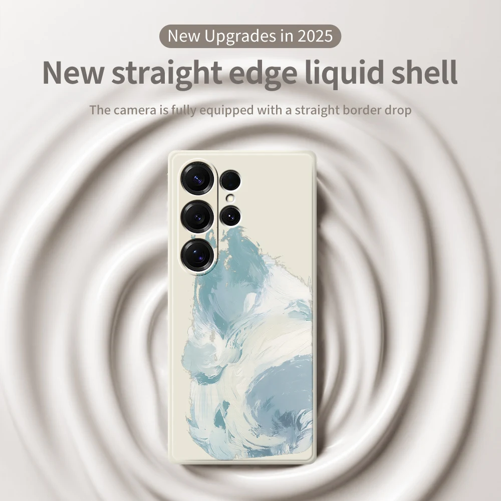 핸드 페인팅 폰 케이스 (삼성 갤럭시 S21 S22 S23 S24 S25 울트라 플러스 5G S20 FE S10 플러스 S21 FE S23FE S24FE 실리콘 커버)