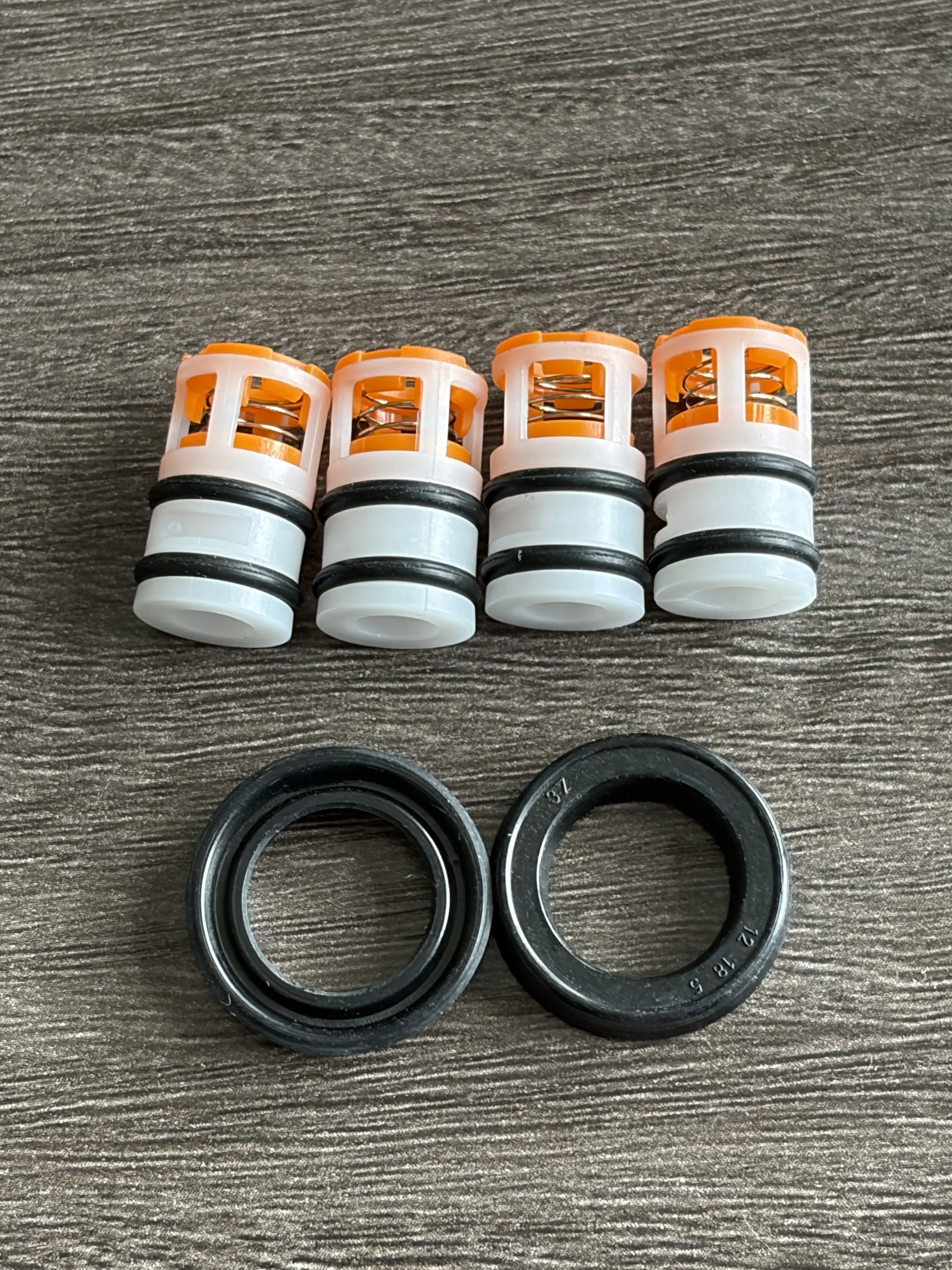 Repair kit for a battery-powered pressure washer: Valves 10x17 mm + Oil seals 12x18x5.1 mm, pump spare parts