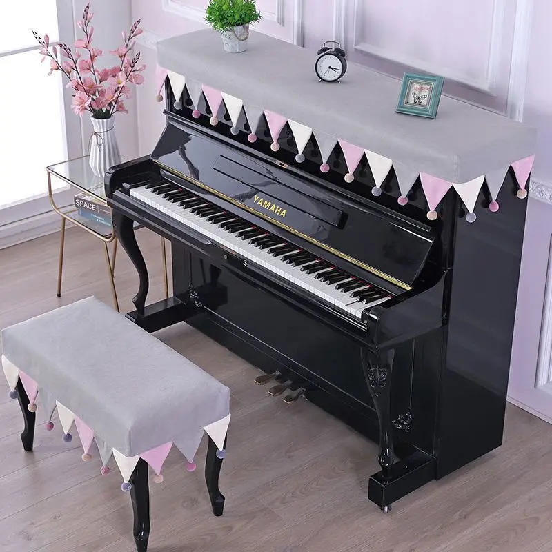 3Colors Piano Cover Nordic Piano Cover Dustproof Half Cover Electric Piano Cloth Cover Modern Simple Children's Piano CoverLH258 image 3