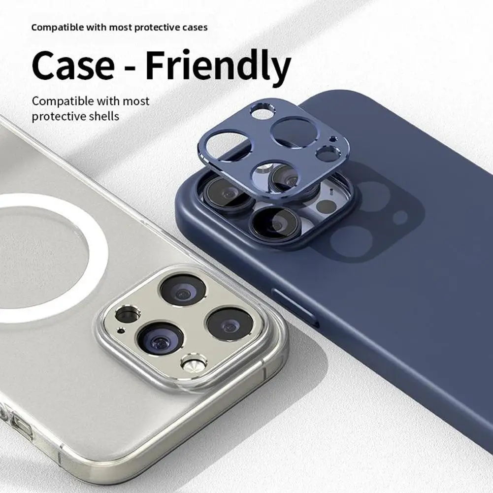 For IPhone 16 Pro Max Metal Camera Lens Protector For IPhone 16 Pro Alloy Back Lens Case No Glass Lens Cover Cap Accessories image 3