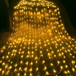 Christmas LED Waterfall Meteor Shower Rain String Light Festoon 6x3M Holiday Decorative Lights for Home Garland Curtain Ramadan