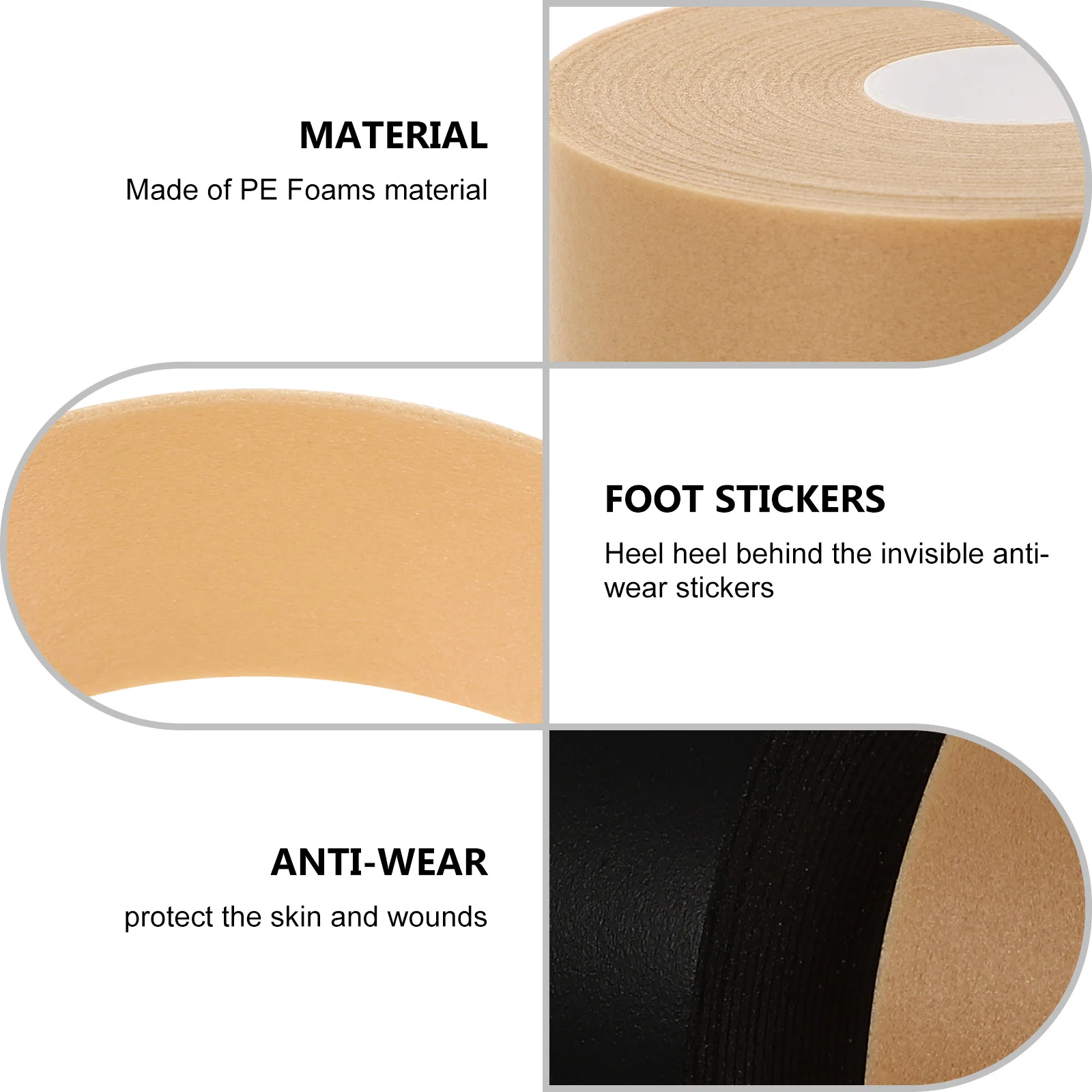 

6 pcs Invisible Anti-Wear Stickers Free Cutting Heel Protectors Heel Cushion Pads For High Heels Shoes Assorted Colors