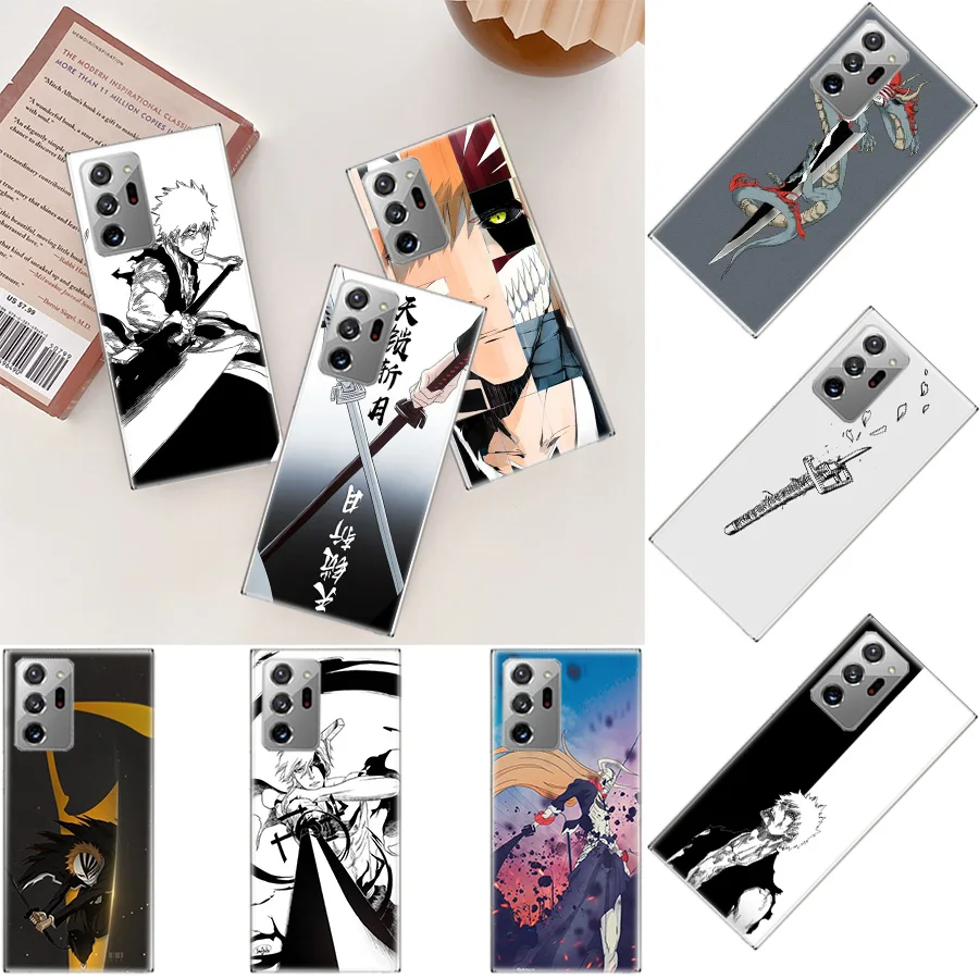 Japanese Anime Bleach Phone Case For Samsung Galaxy S20 S23 FE S21 S10 Plus S24 S22 Ultra Coque S10E S9 S8 S7 Edge Cover Capa Pa