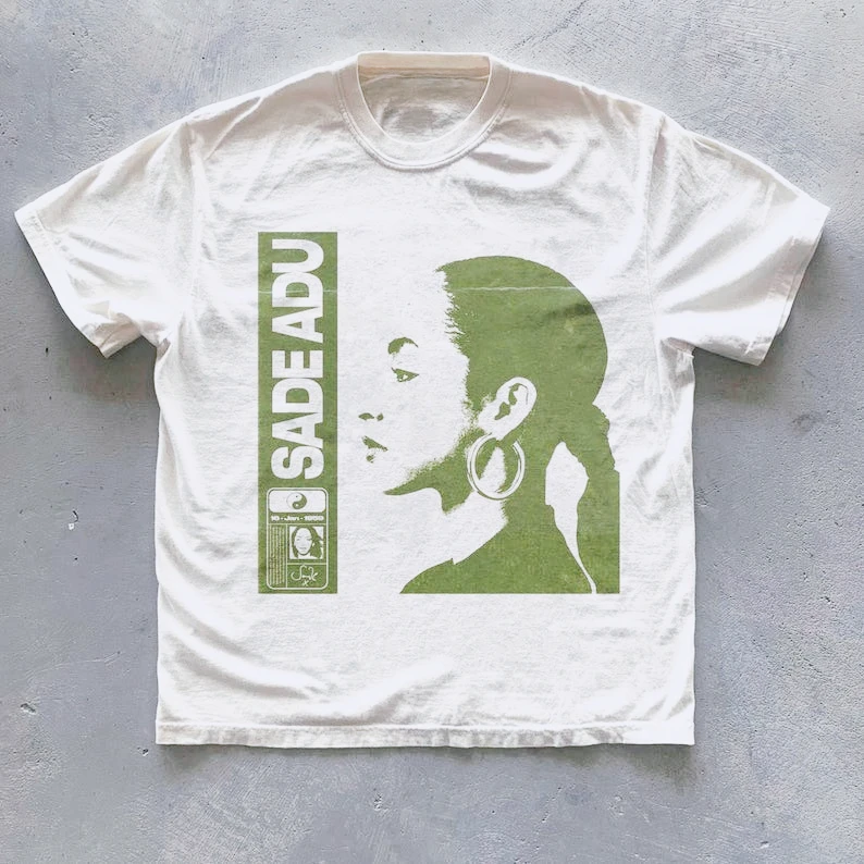الصيف موضة ريترو Sade خمر 90s تي شيرت البوب الموسيقى مروحة تي شيرت هدايا للرجال النساء الأمريكية Harajuku Y2K ملابس الشارع الشهير