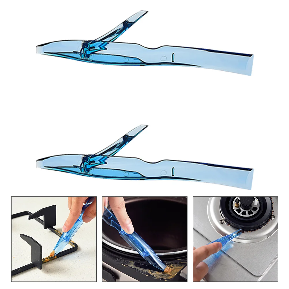 

2Pcs Stove Cleaner Window Groove Scraper Multi-Purpose Kitchen Grill Tool Groove Gaps Scraper Outdoor Gaps Shovel