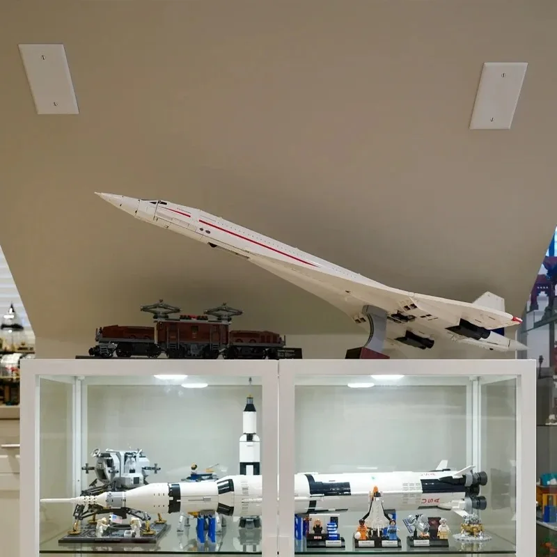 2083Pcs Airbus Concorde Building Kit World First Supersonic Airliner Aviation Space 10318 Shuttle Blocks Brick Toys Kids Gifts