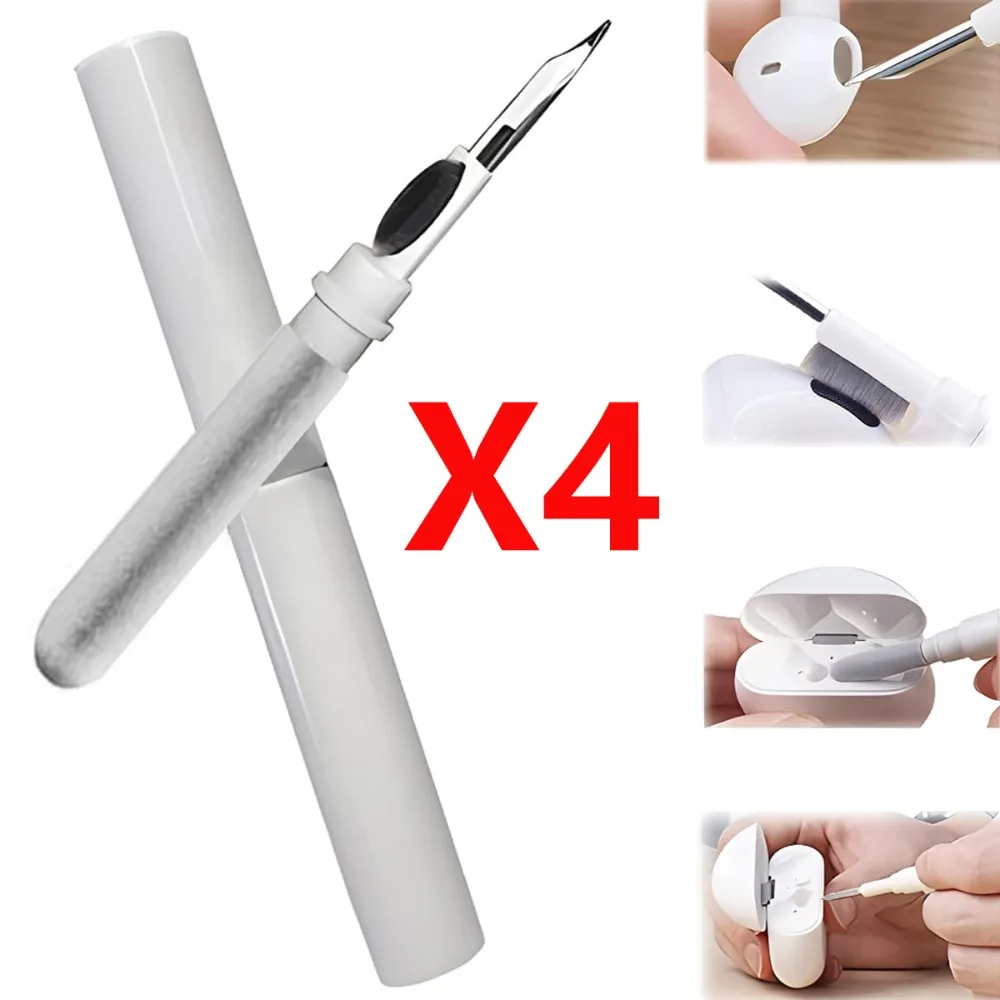 1/2/4Packs  Earbuds Cleaning Pen for Earbuds Portable 3 in 1 Wireless Earphone Case Cleaning Tools Kit Cleaning Brush