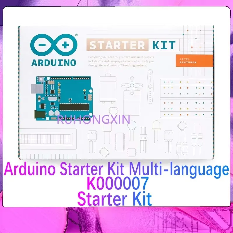 Arduino Starter Kit K000007 Beginner Kit UNO R3 English Version Multi-language Development board kit