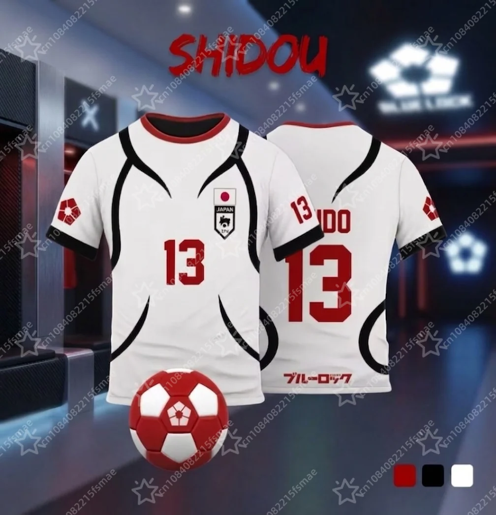 Japan U-20 Fußballtrikot Shidou Ryusei Oliver Aiku Fußballshirt Anime Cosplay Kostüm Sport Trainings-T-Shirt Top Uniform