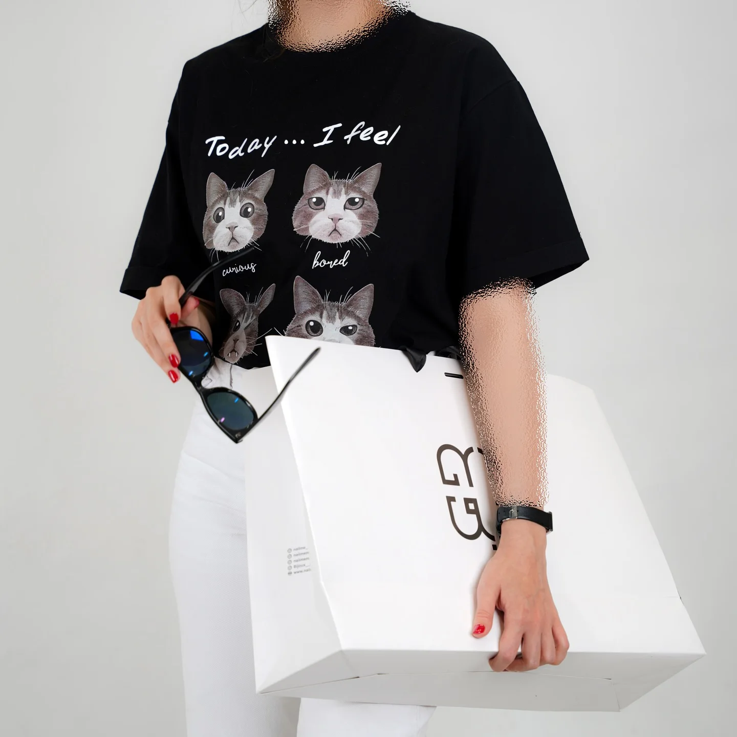

Vintage Casual Cute Cat Graphic T Shirts For Women Oversized Y2k Top Gothic Pro Choice Harajuku Streetwear Goth Women Clothing