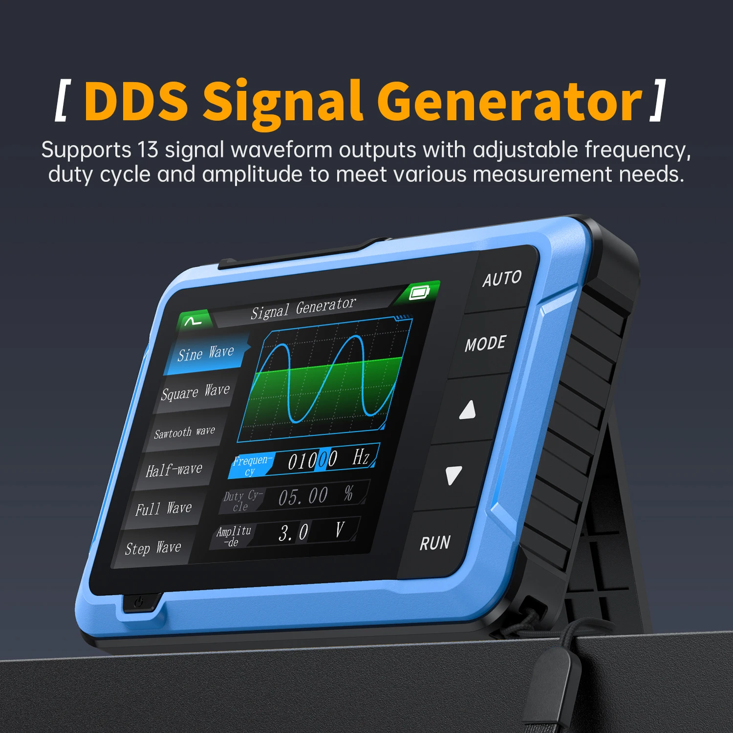 

DSO510 Upgrade 10MHz Portable Pocket-size Handheld 2 IN 1 Oscilloscope 48MS/s built-in 50kHz Waveform Generator Repair Tools