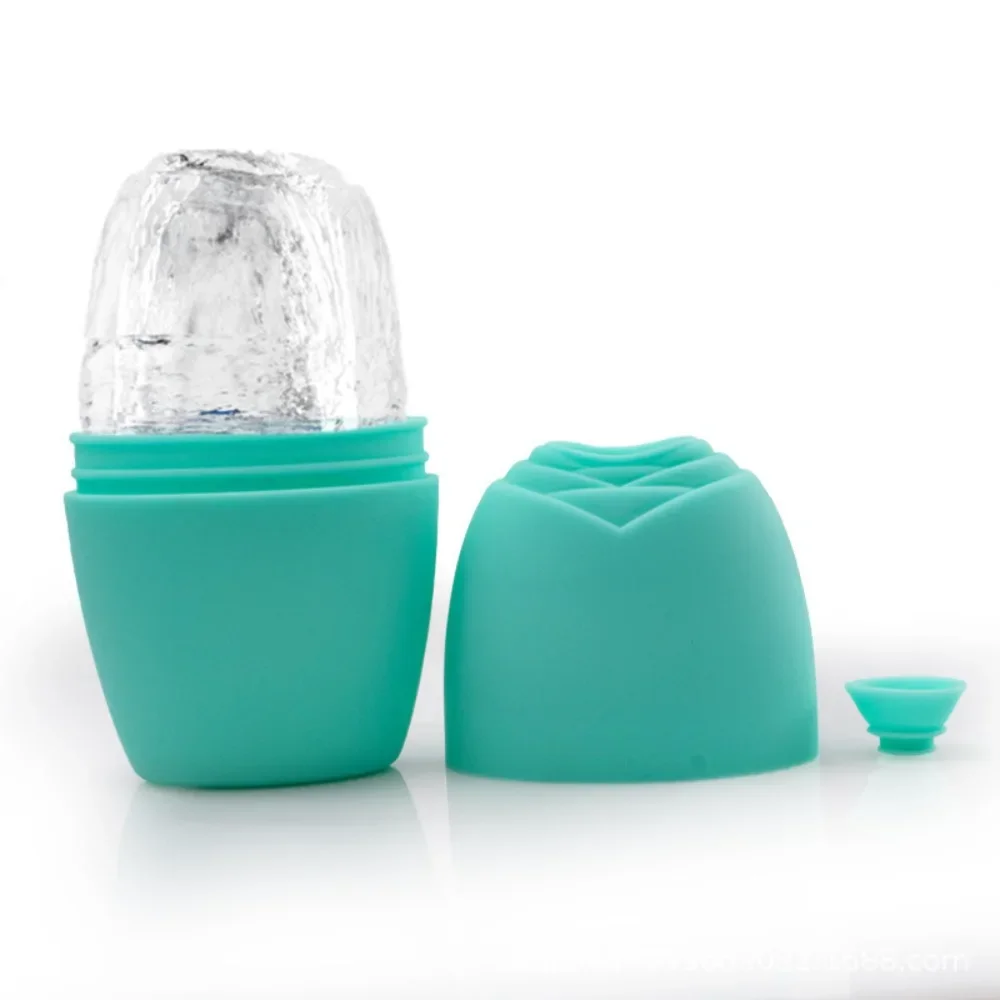 أسطوانة ثلج من السيليكون لتجميل الوجه أدوات العناية بالبشرة قالب ثلج قابل لإعادة الاستخدام لشد الوجه ومدلك الوجه للعيون والرقبة