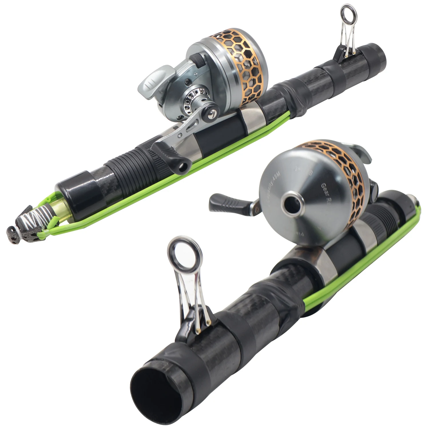 

Outdoor Bait Casting Device - Multi-Function Fishing Reel Bait Caster Rubber Band Bait Casting Tool & Portable Fishing Accessory