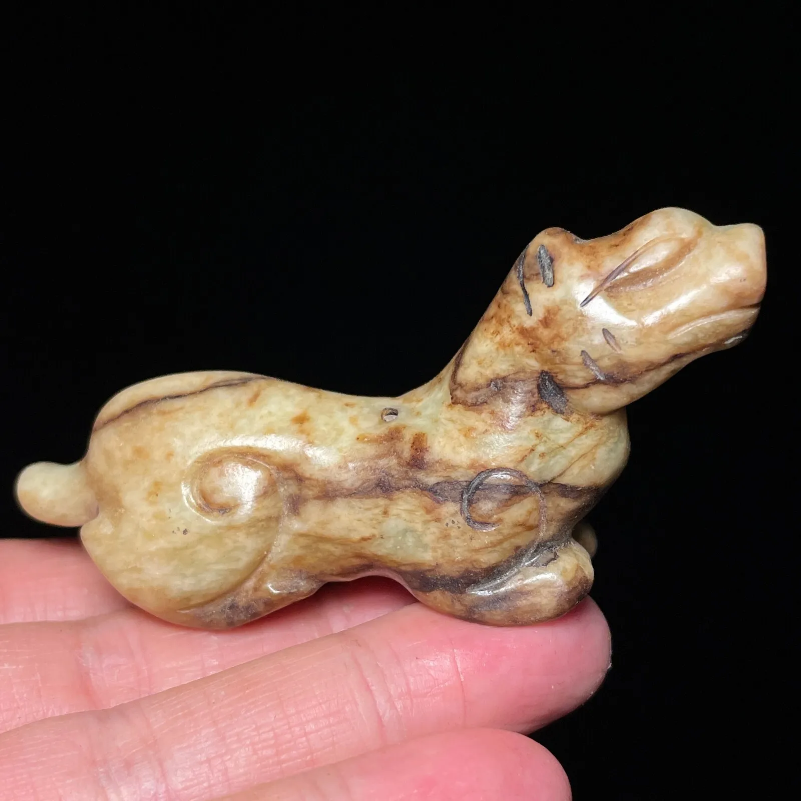 Китайский нефрит Хэтянь, жадеит, кулон ручной работы, ожерелье, статуя дракона A1128 Китайский нефрит Хэтянь, жадеит, кулон ручной работы, ожерелье, статуя дракона A1128