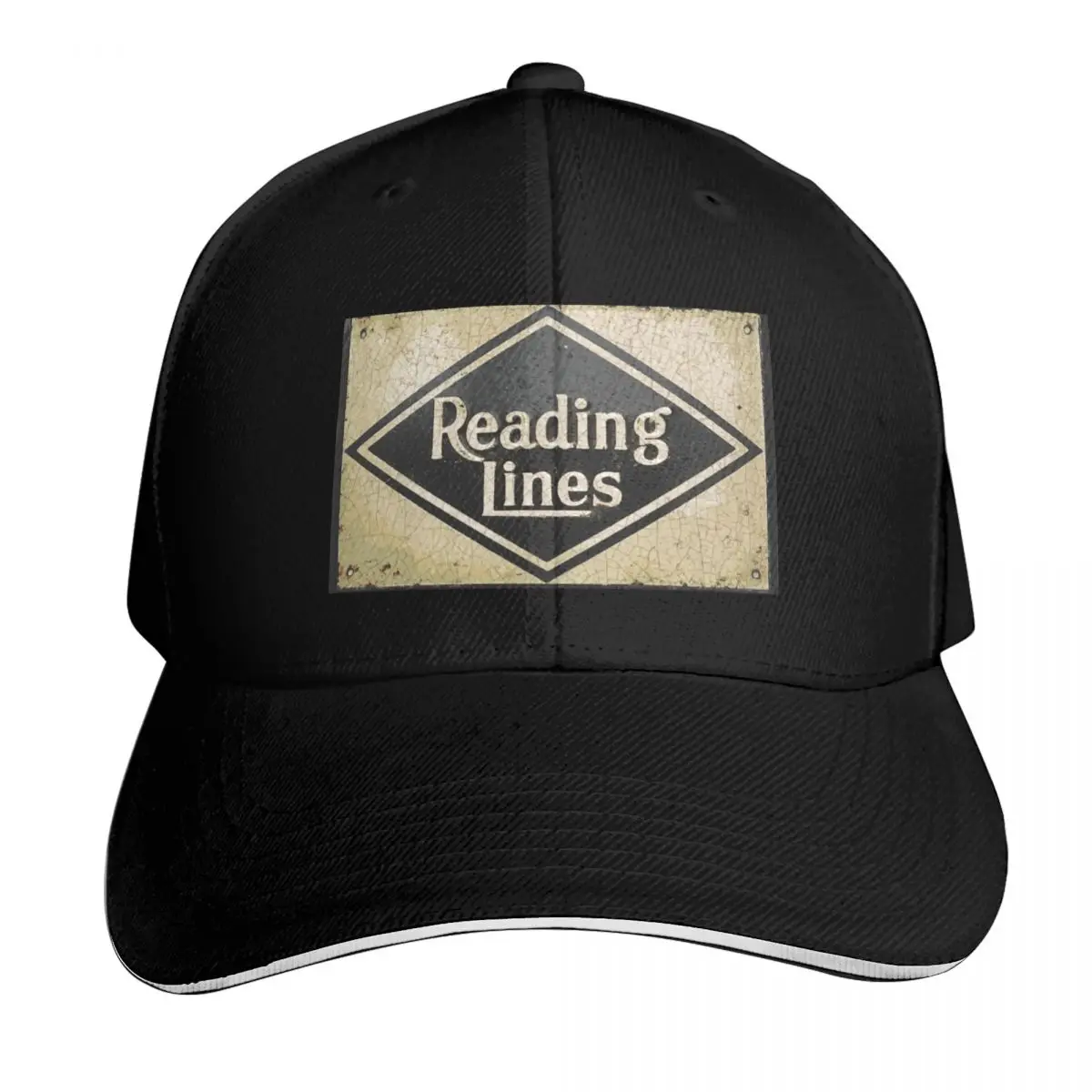 Reading Lines Railroad Baseball Cap Outdoor Golf Running Hiking Summer Beach Travel Streetwear Hip Hop Trendy