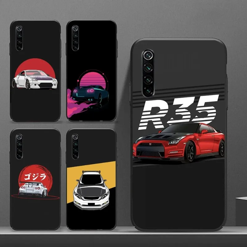 Japan Dream Car GTR Phone Case for Realme GT 2 9i 8i 7i Pro X50 X2 C35 C21 C20 C11 C3 Black Soft Phone Cover