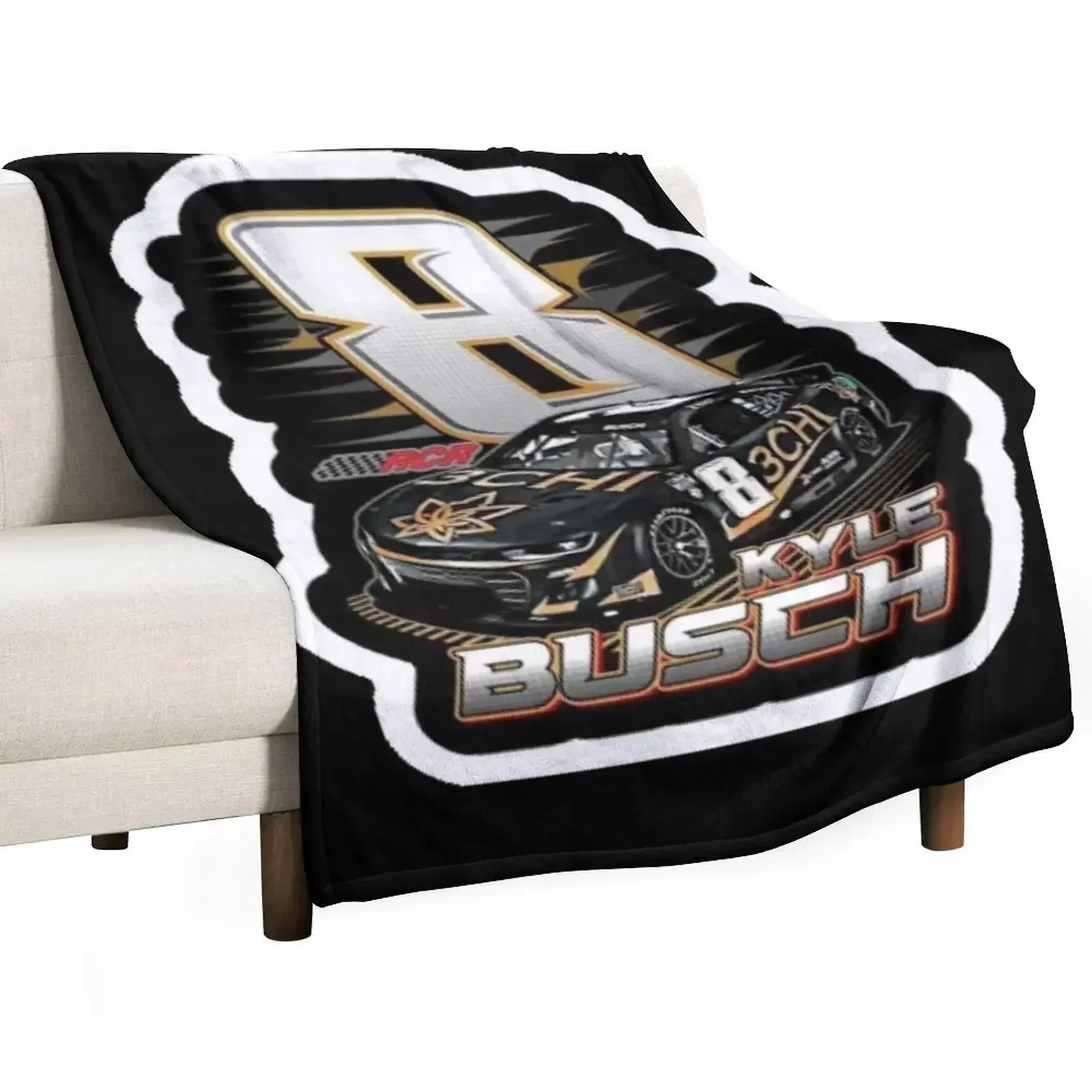 Kyle Busch 3Chi Throw Blanket Beautifuls Sofas Blankets