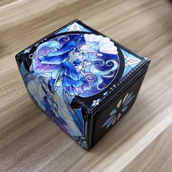 Yu-Gi-Oh! OCG Cards Storage Box Yugioh Figure Tearlaments Scheiren Kitkallos Protector Case Pu Leather Collection Deck Boxes100+